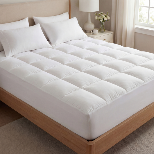 Linen&Rose - Surmatelas de luxe matelassé haut de gamme 1000 GSM