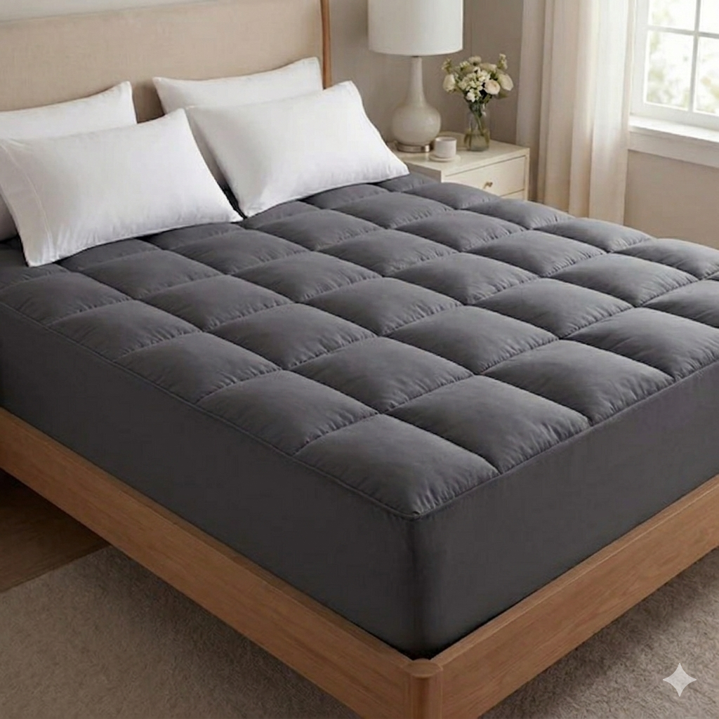 Linen&Rose - Surmatelas de luxe matelassé haut de gamme 1000 GSM