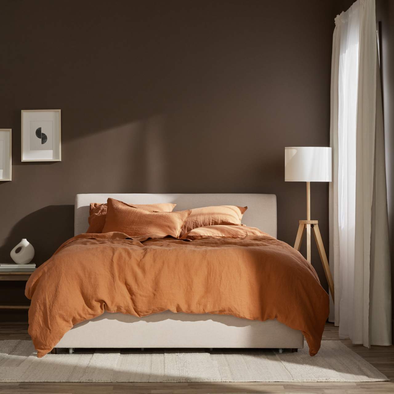 Linen&Rose - Drap housse en lin Européen