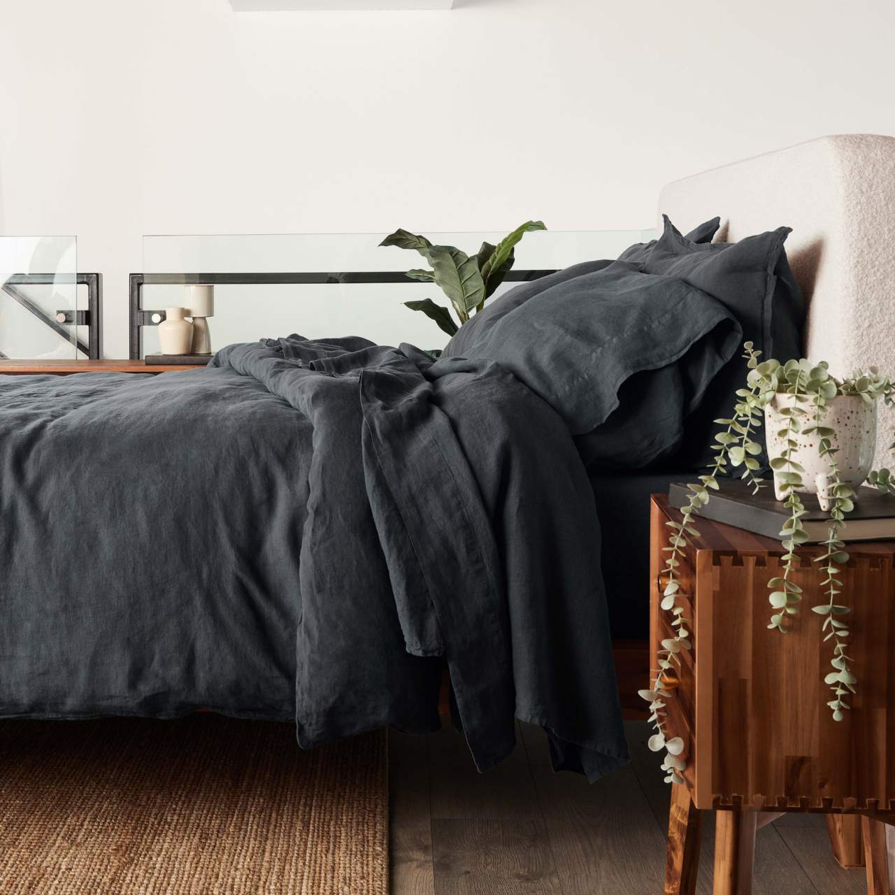 Linen&Rose - Drap housse en lin Européen