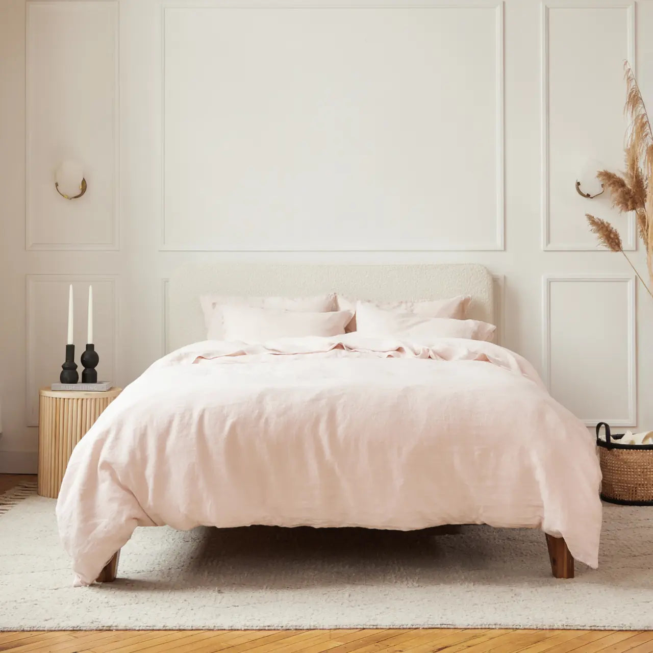 Linen&Rose - Ensemble de drap en lin Européen