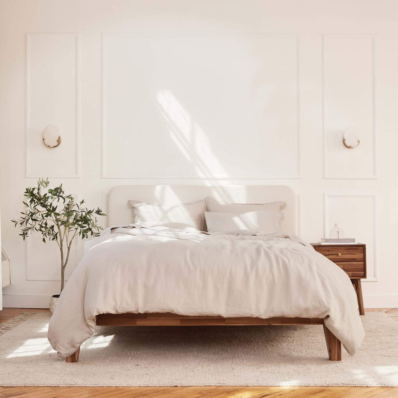 Linen&Rose - Couvre Duvet En Lin Européen