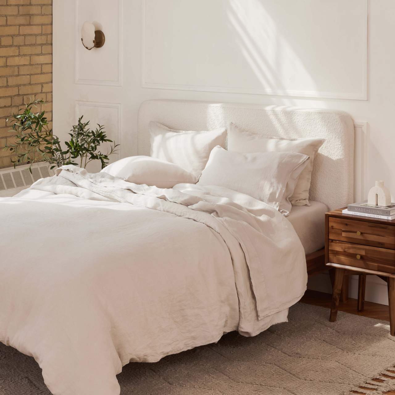 Linen&Rose - Drap housse en lin Européen