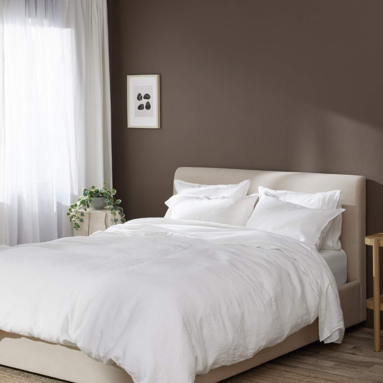 Linen&Rose - Ensemble de drap en lin Européen