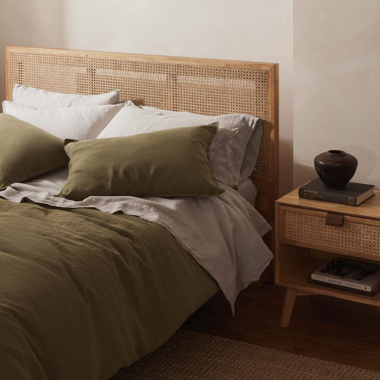 Linen&Rose - Drap plat en lin Européen